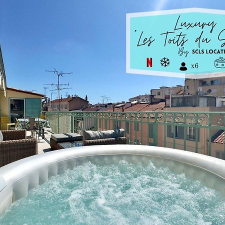 Luxury "Les Toits Du Soleil" - Magnifique Appartement Avec Terrasses Et Jacuzzi - Centre De Cannes - By Scls Locations Екстер'єр фото